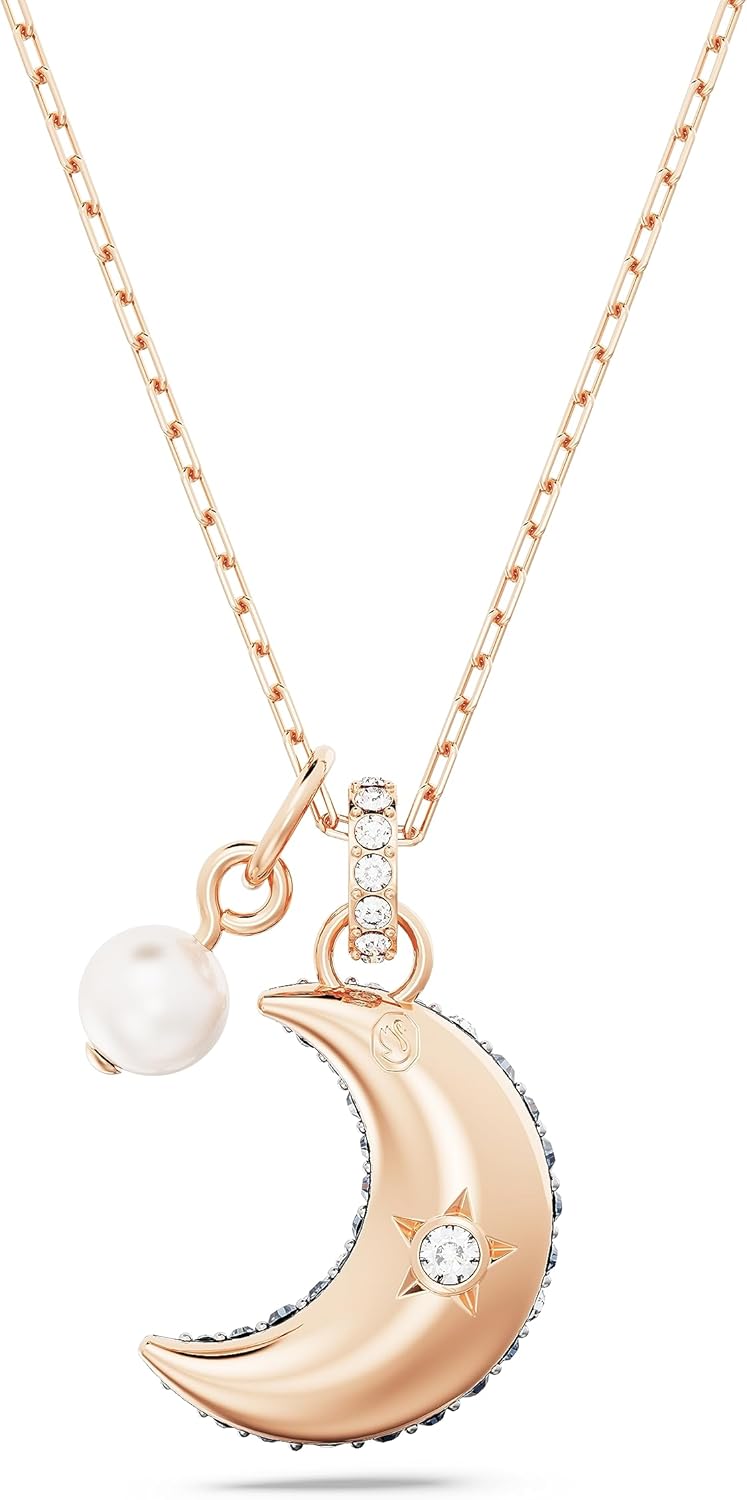 SWAROVSKI スワロフスキー ルナ ペンダント 月 マルチカラー ローズ